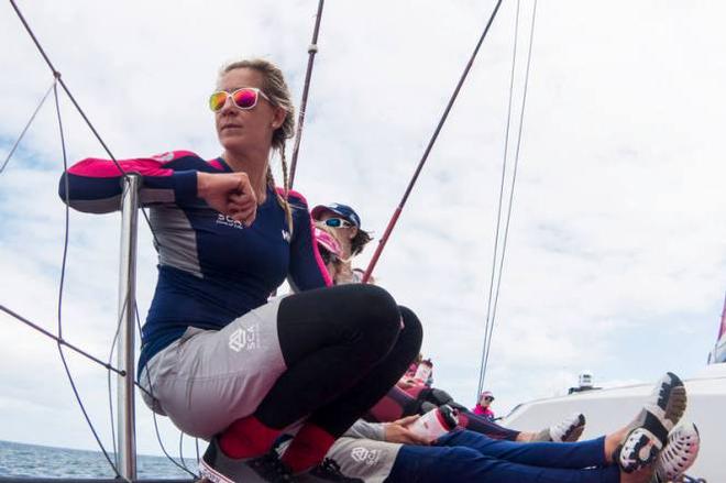 Leg 5 to Itajai onboard Team SCA. Sophie Ciszek - Volvo Ocean Race 2015 © Anna-Lena Elled/Team SCA
